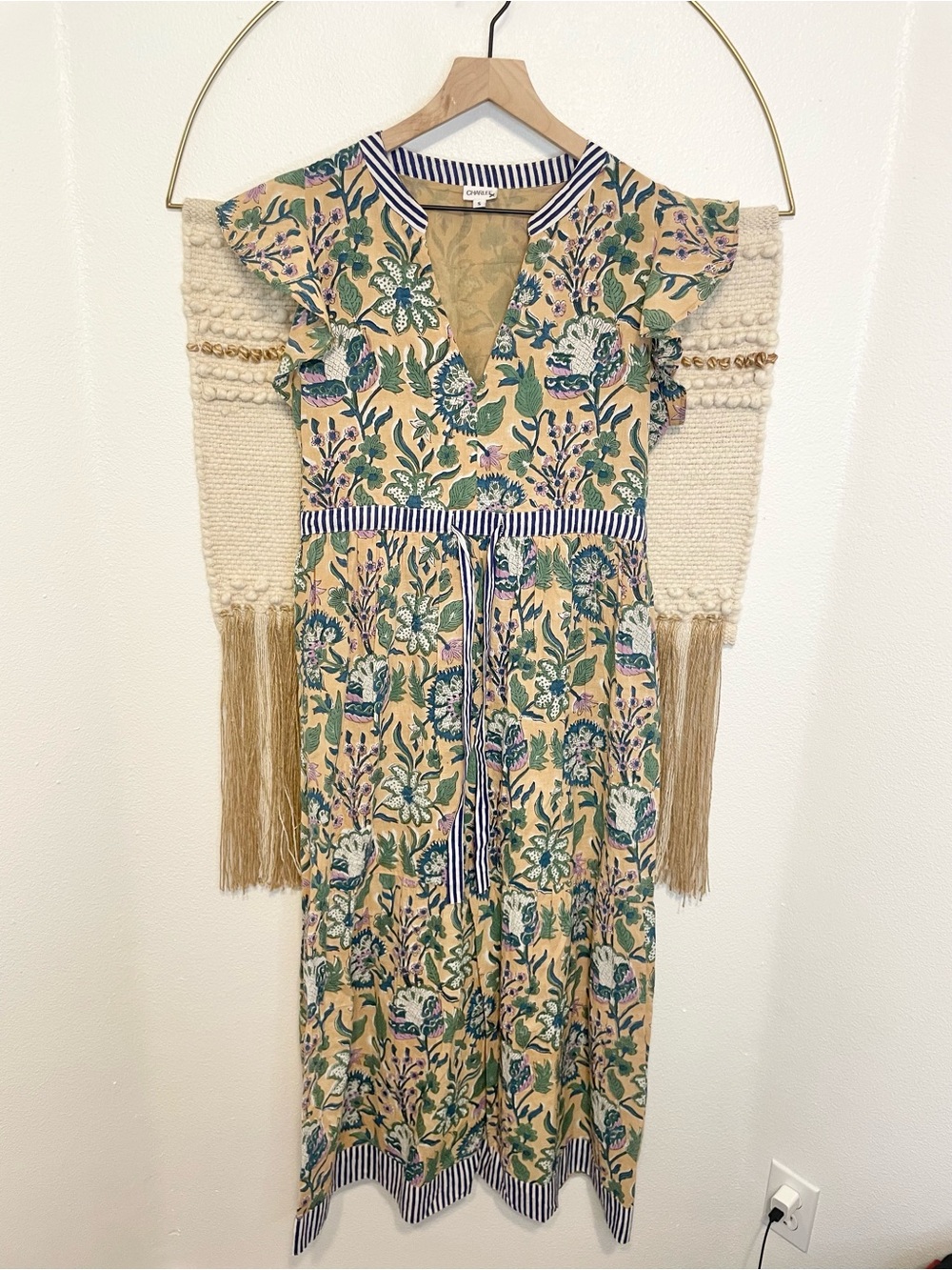 Charlee Floral Maxi Dress 100% Cotton S